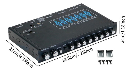 Pf Ecualizador Gráfico De Audio For Automóvil De 7 Bandas