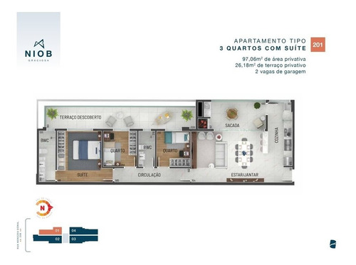 Imagem 3 de 30 de Cobertura Com 3 Dormitórios À Venda Com 3791.81m² Por R$ 1.466.440,00 No Bairro Hugo Lange - Curitiba / Pr - Niob Graciosa - 921951