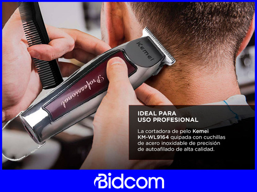 Cortadora De Pelo Profesional Kemei 3.7v Carga Usb Afeitador