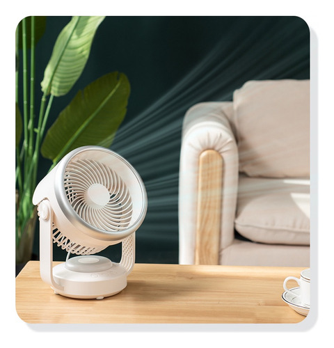 Mini Ventilador De Mesa Escritório Silencioso Portátil C/led