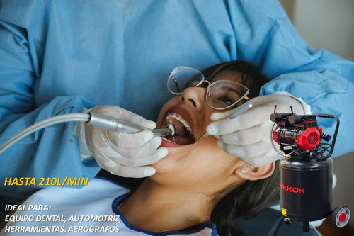 Compresor Dental Silencioso 50 Litros 2.5hp Mykkon Japón