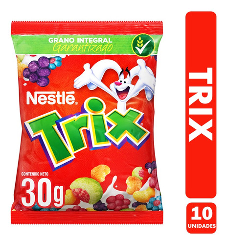 Trix De Nestle, Sabor Frutal - Para Colación (pack De 10uni)