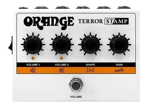 Pedal de guitarra amplificador Orange Terror Stamp Hybrid White