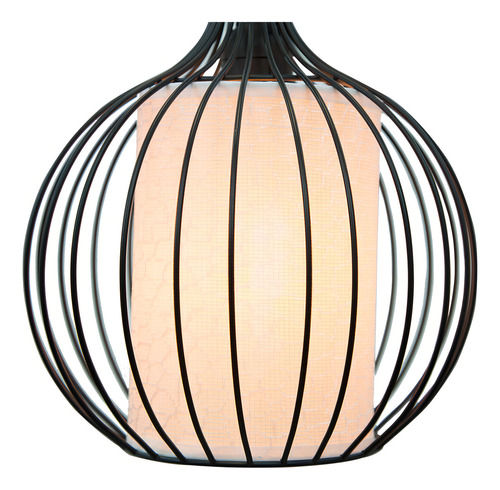 Lámpara De Techo Lumimexico 30611-2 Colgante 60 W. Estructura Negro