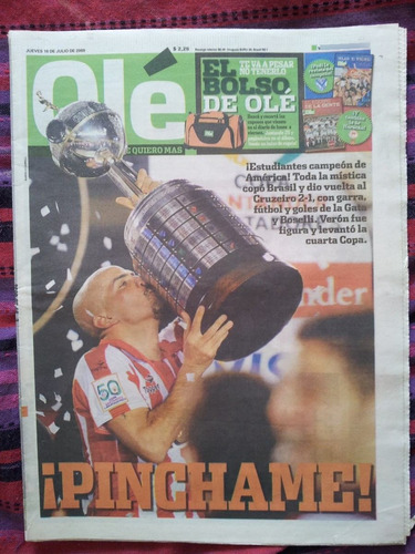 Diario Ole Estudiantes Campeon Copa Libertadores 2009