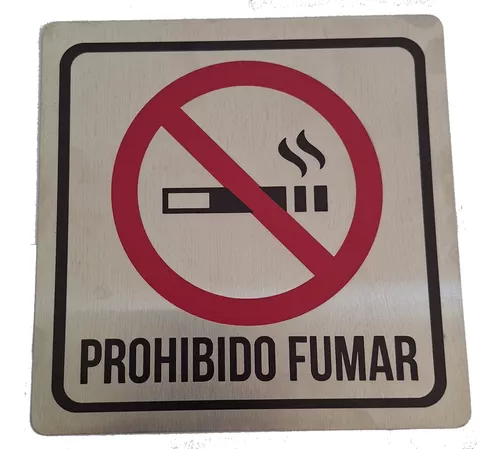 Cartel Prohibido Fumar 40 X 45 Cm Varios Modelos Oferta!!!