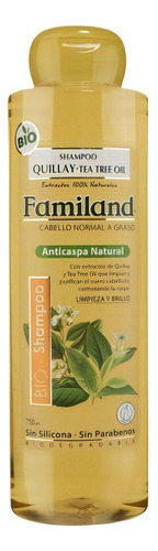  Shampoo Familand Bio 750ml Variedades aromas Quillay -Tea Tree Oil BIO