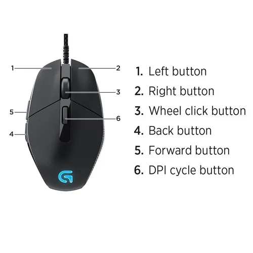 Mouse Logitech Gaming G303 Daedalus Apex Proveelonline