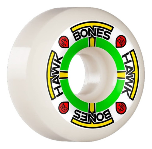 Rodas Bones Spf Hawk T-bones II, corte lateral, 60 mm, 84 pulgadas, Tony Hawk