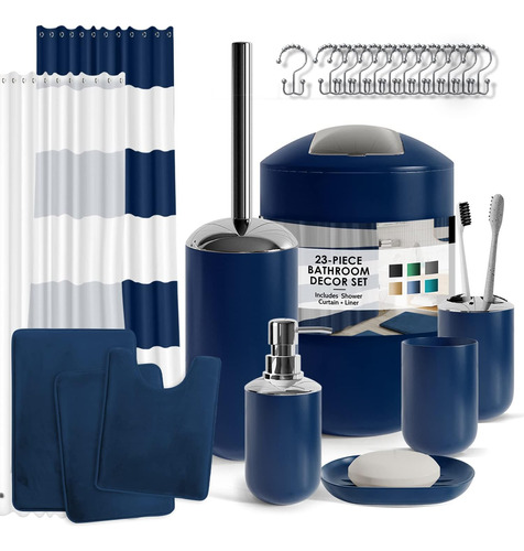 Set Accesorios De Baño Clara Clark Blue1