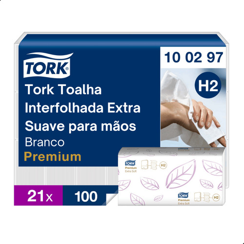 Papel Toalha Interfolhado Ultra Premium Folha Dupla Tork
