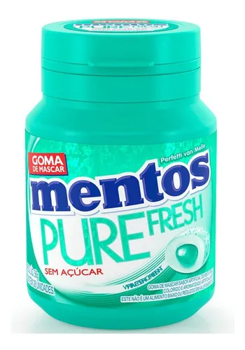 Goma de Mascar Pure Fresh Wintergreen Mentos 56g
