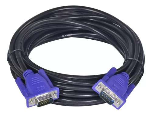 Cabo Vga 5 Metros Monitor Lcd Pc Tv Projetor Blindado