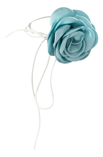 Flor Rosa Gargantilla Elegante Clásico Elegante Collar Para