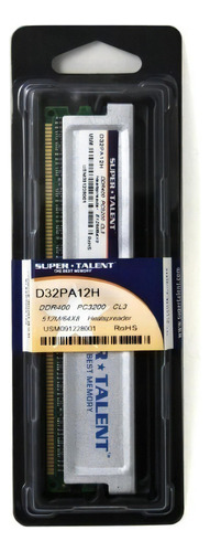 Memoria RAM 512MB 1 Super Talent D32PA12H