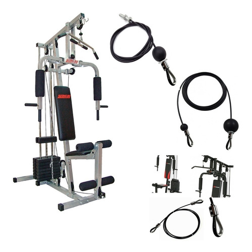 Kit 3 Cables De Acero Forrado Para Multigimnasio Tecnogym