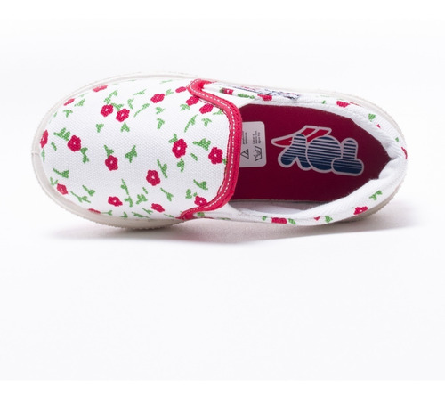 Imagen 2 de 8 de Zapatilla Pancha Con Flores Toy (talle 20 Al 26) Art 3310fr