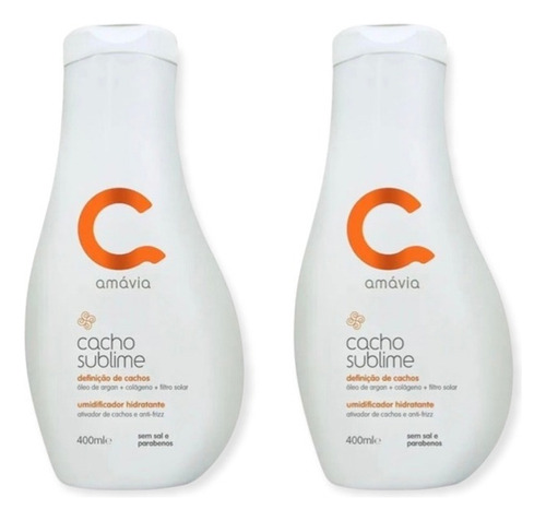Kit 2 Umidificadores Hidratantes Cacho Sublime 400ml Amávia