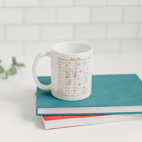 Taza De Café Fecha De Devolución De Libros De Bibliot...