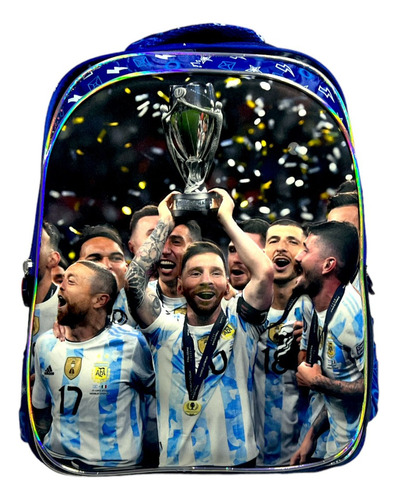 Mochila Messi Selección Afa Diseño 3 D Escolar Única ++