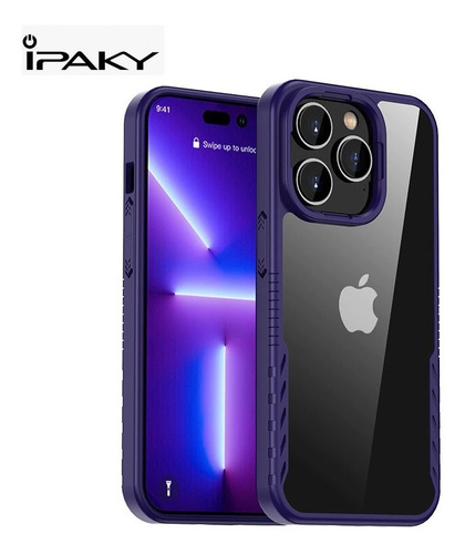Case Protector Transparente Antigolpes iPhone 14 Pro Ipaky