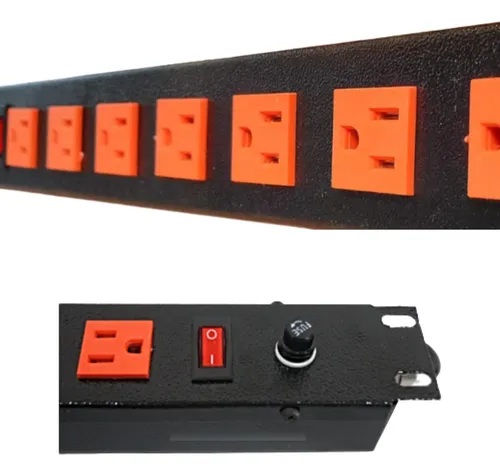 2 Multitomas Para Rack 8 Servicios Fusible E Interruptor