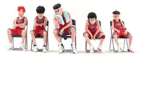 Slam Dunk - Set De 5 Figuras 10cm Sakuragi Rukawa Sillas