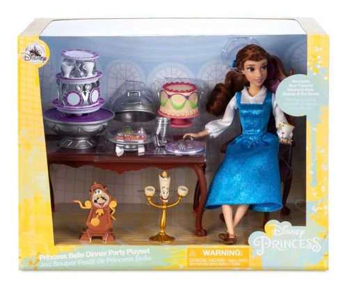 Bella Y Bestia Muñeca Play Set Dinner Party Disney Store