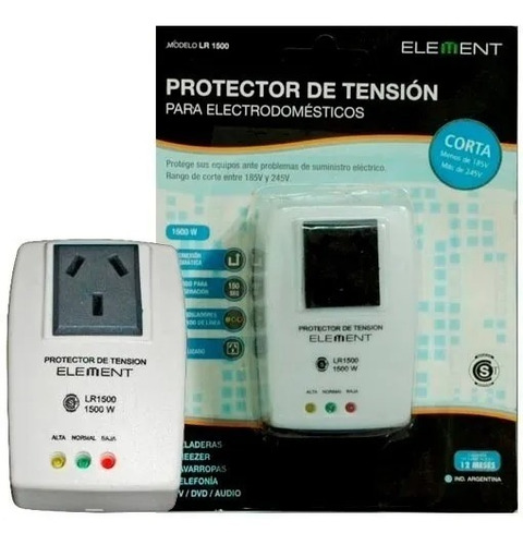 Protector Tensión Heladeras Freezer Lavarropas 1500w Lr1500