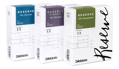 Rico Caña Clarinete Reserve 3.5  Pack 2 Unidades