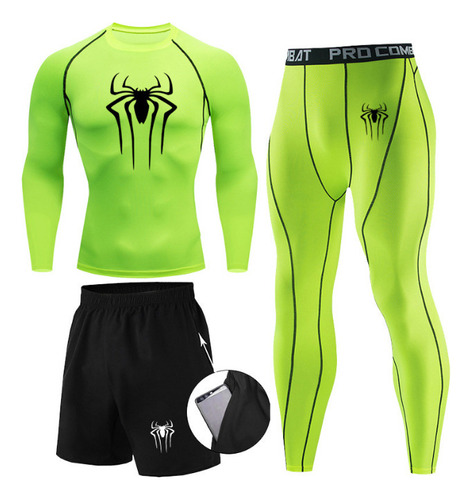 Traje Deportivo Masculino Spider - Man De Tres Piezas Yc