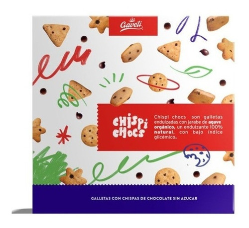 Chispi Chocs Galleta Con Chispas Chocolate Sin Azúcar 18 Pack