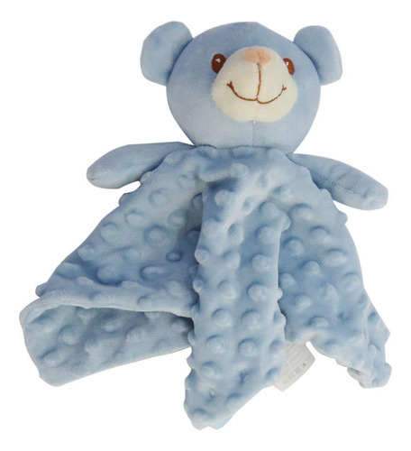 Naninha Urso Azul Laço Bebê - Segurança E Conforto