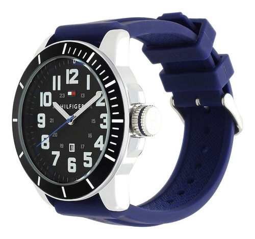 Relógio Masculino Tommy Hilfiger Borracha Azul Original