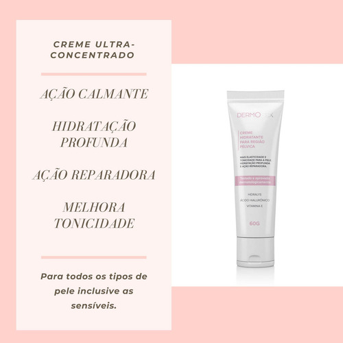 Kit 2 Hidratante Intimo Feminino Interno E Externo Dermosex
