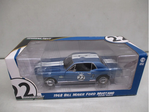 Ford Mustang 1968 Bill Maier 1:18 Greenlight