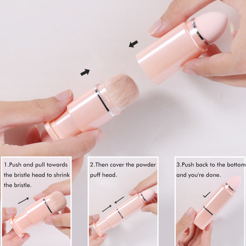 Set De Brochas De Maquillaje Retráctiles Para Cosméticos Fac