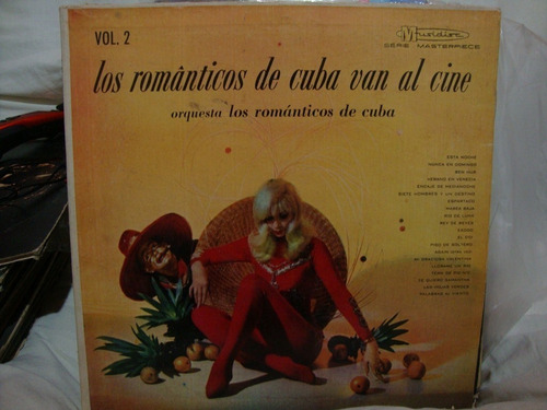 Vinilo Los Romanticos De Cuba Van Al Cine 2 Bs1