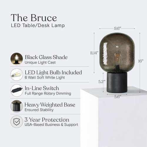 Bruce - Lámpara Led De Escritorio, Lámpara De Mesa De Lectur