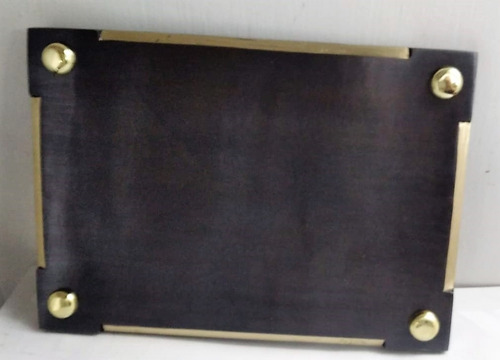 Imagen 1 de 4 de Placa De Bronce Para Homenaje