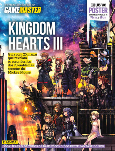 Superpôster Game Master - Kingdom Hearts, de a Europa. Editora Europa Ltda., capa mole em português, 2020