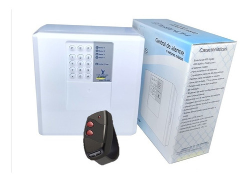 Central De Alarme Cd-400 Hombrus Sem Fio Com 4 Sensores