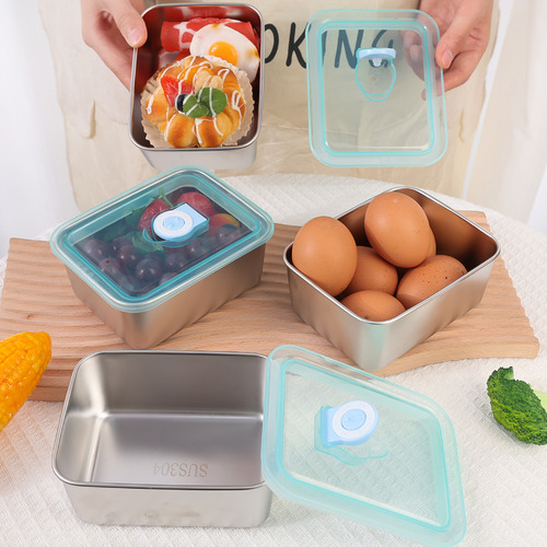 Contenedor De Almacenamiento De Alimentos De Acero Inoxidabl