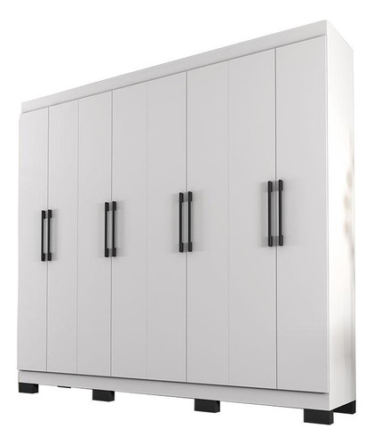 Guarda Roupa Casal B2348 E Cabeceira Luiza 140 Cm Branco -