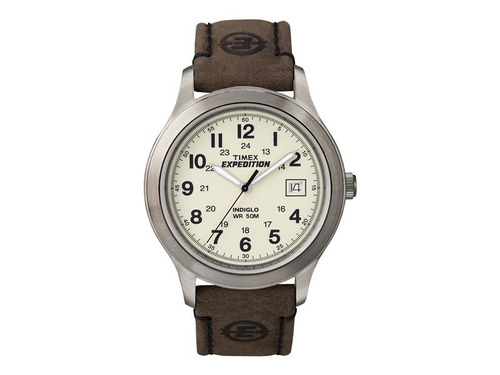 Reloj Timex Para Hombres Cuero Marrón