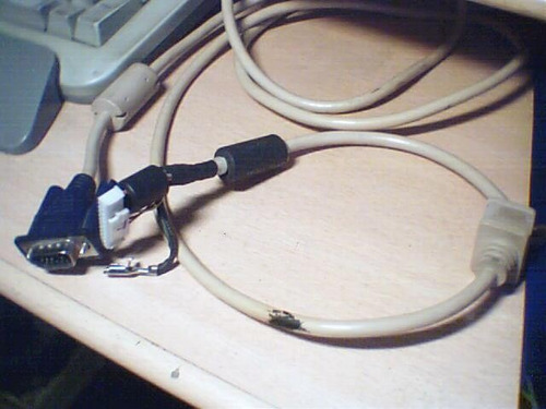 Cable De Monitor. Conector Db15 A Conector Plaqueta Impresa