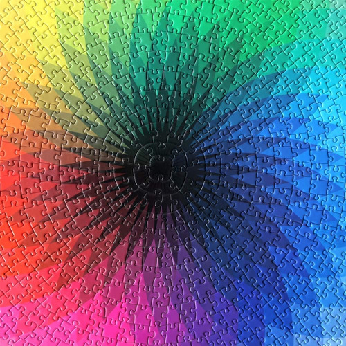 Rompecabeza Circular 1000 Piezas Arcoiris 65x65cm Del Tomate