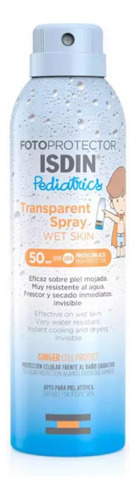 Fotoprotector Wet Skin Transparent Pediatrics Spray Fps 50+
