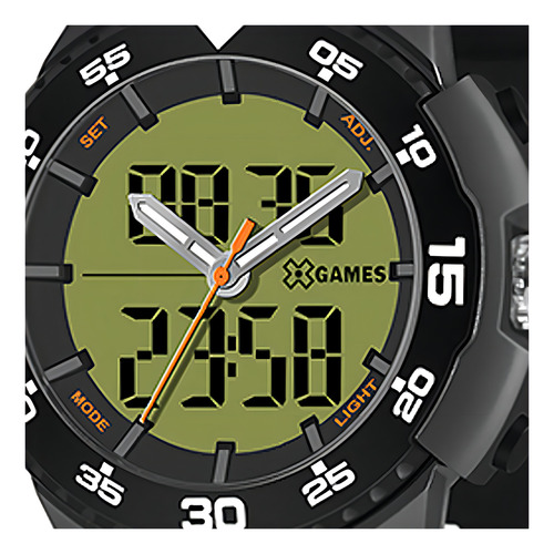 Relógio Masculino X Games Anadigi Preto/cinza Xmppa326 Expx