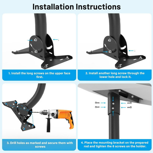Soporte Mástil Antena Para Starlink V3/ V4 + Envío Gratis